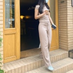 [스탭 리뷰] *SIZE : 167cm/52kg/안다르사이즈2~4/평소 타사이즈55 *TOP : 리브드 하 REVIEW - 안다르 [스탭 리뷰]  *SIZE : 167cm/52kg... 