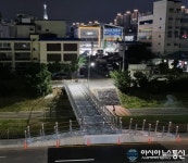 천안시,천안천·삼룡천 횡단교량 설치 완성