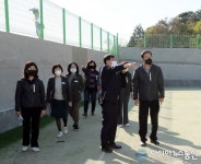 진해구, 태백동스포츠파크 정구장 시설개선 준공현장 점검