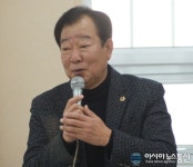 &#039;2023년 동두천 시민과의 대화&#039;에서 인사말 하는 임상오 경기도의원