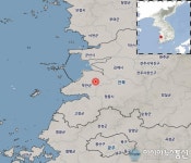 전북 부안군 남남서쪽 4km 지역서 규모 4.8 지진 발생
