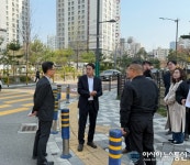 김태계 미추홀구의원 용현동 용마루길 교통안전 민원현장 점검“