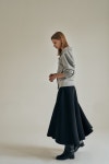 [ANTHESE아떼즈]anthese Le lys skirt, black [W CONCEPT]