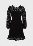 Velvet-lace dress | Woman | Emporio Armani Velvet Lace Dress for Women | Emporio Armani
