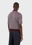Jersey de punto jacquard con microfantasía y cuello clásico | Hombre | Emporio Armani Jersey De Punto Jacquard Con... 