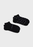 Two-pack of all-over eagle trainer socks | Man | Emporio Armani Two Pack Of All Over Eagle Trainer Socks for Men | Emporio Armani