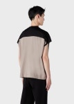 Two-toned mercerised-jersey T-shirt with logo | EMPORIO ARMANI Man
