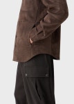 Suede and shearling shirt | GIORGIO ARMANI Man