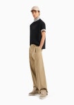Oversize, heavyweight jersey T-shirt with embroidered logo | EMPORIO ARMANI Man