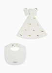 Savannah print jersey baby comforter and bib gift set | EMPORIO ARMANI Man