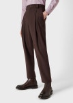 Wide-leg wool flannel pants | GIORGIO ARMANI Man