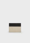 Pebbled-leather card holder with all-over logo | GIORGIO ARMANI Man