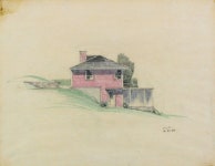 Karl Yost House, Morrison, Illinois, Elevation | The Art Institute of Chicago
