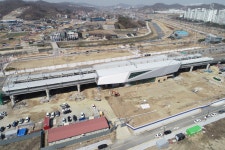 [드론] 준공에 임박한 탕정역 인근 | 공공저작물 | 아산시 문화관광 아산시 문화관광