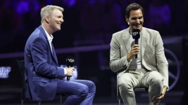 Roger Federer Talks Singing With Coldplay & Joys Of Parenthood At Laver Cup Q & A | ATP Tour | Tennis