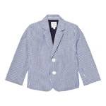 Carrément Beau - Blue and White Stripe Cotton Jacket - Babyshop.com