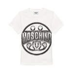 Moschino Kid-Teen - White Branded Tee Mini Me - Babyshop.com
