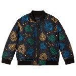 Kenzo - Black Cosmic Reversible Bomber Jacket - Babyshop.com