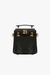 Black Leather Bucket 18 Bag for Women - Balmain.com