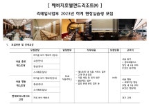 K2Web Wizard - 해비치호텔앤드리조트(주) 2023 하계 현장실습생 모집 K2WebWizard