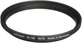 Heliopan 55-58mm Step-Up Ring (#180) 700180 B&H Photo Video Heliopan 55-58mm Step-Up Ring (#180)