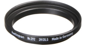 Heliopan 35.5-39mm Step-Up Ring (#292) 700292 B&H Photo Video Heliopan 35.5-39mm Step-Up Ring (#292)
