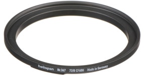 Heliopan #367 Adapter Ring 700367 B&H Photo Video Heliopan #367 Adapter Ring (Bay 60 Lens Size to 72mm Filter Size)