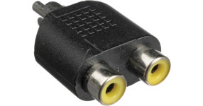 Hosa Technology GRF398 RCA to 2 RCA Adapter GRF-398 B&H Photo Hosa Technology GRF398 RCA to 2 RCA Adapter