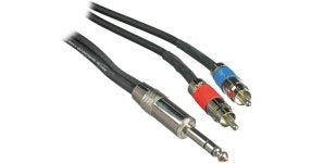 Pro Co Sound Insert Y-Cable 1/4 Male Phone TRS Stereo IPBQ2R-10 Pro Co Sound Insert Y-Cable 1/4 Male Phone TRS Stereo To 2x RCA... 