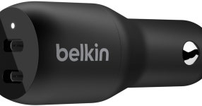 Belkin BoostCharge 36W 2-Port USB-C PD Car Charger CCB002BTBK Belkin BoostCharge 36W 2-Port USB-C PD Car Charger