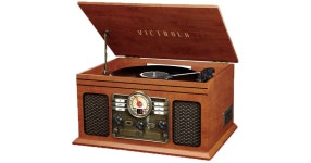 Victrola VTA-754B 8-In-1 Turntable Music Center VTA-754B-MAH B&H Victrola VTA-754B 8-In-1 Turntable Music Center (Mahogany)