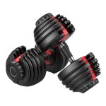FitnessLab 48kg Adjustable Dumbbells Dumbbell Set Weight Dumbbells Plates Exercise Fitness 2x 24kg | BIG W