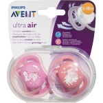 Philips Avent Ultra Air Soother, 6-18 months, Deco Mixed 2-pack, SCF344/23 | BIG W