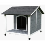 PawHub Large Dog House Kennel Pet Timber Wooden Stainless Steel Bowls Storage Box | BIG W