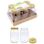 12 x 1L Large Preserving Jar 1000ML Conserve Glass Jars Chutney Storage Jam Sauces | BIG W