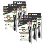 30pc Flex 4 Mens Titanium Sensitive Hybrid Flexible 4-Blade Razor Shaver | BIG W