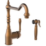 Abey Armando Vicario Provincial Kitchen Mixer Tap Bronze 400073BR | BIG W