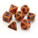 7pc Die Hard Dice Metal Polyhedral Mythica Battleworn RPG Gaming Dice Set Copper | BIG W