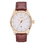 JAG Mens Colo Dial Watch Gold/Brown Leather J2835 | BIG W
