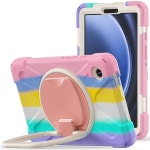 For Samsung Galaxy Tab A9 Case Anti-Drop Pc+Silicone Tablet Cover With Shoulder Strap | BIG W