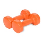 2x Vinyl Dipped Weighted Dumbbell 4kg Home Gym Training Workout Fitness Set | BIG W