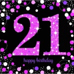Sparkling Celebration Happy 21st Birthday Lunch Napkins 16 Pack - Pink | BIG W