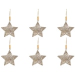 4x Glass 8cm Glitter Bee Bauble Hanging Home Decorative Christmas Tree Ornament | BIG W