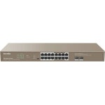 Tenda TEG1118P 16GE+2SFP Ethernet Switch With 16-Port PoE+ | BIG W