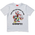 Disney Boys Goofy Christmas Tee - White | BIG W