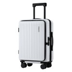 Wanderlite 20 Luggage Suitcase Front Pocket Travel Carry On Dual TSA White | BIG W