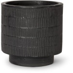 House & Home Patterned Indoor Pot - Black | BIG W