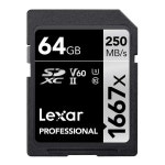 Lexar Professional 64GB SDXC 250MB/s SD Camera Memory TF Card 4K Video DSLR | BIG W