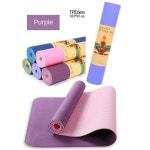 TPE Yoga Mat Exercise Fitness Gym Pilates Non Slip Dual Layer | BIG W