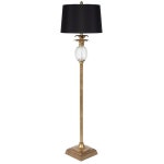 Antique Black Colour Resin Floor Lamp Antique Black Stand Reading Lighting Shade | BIG W